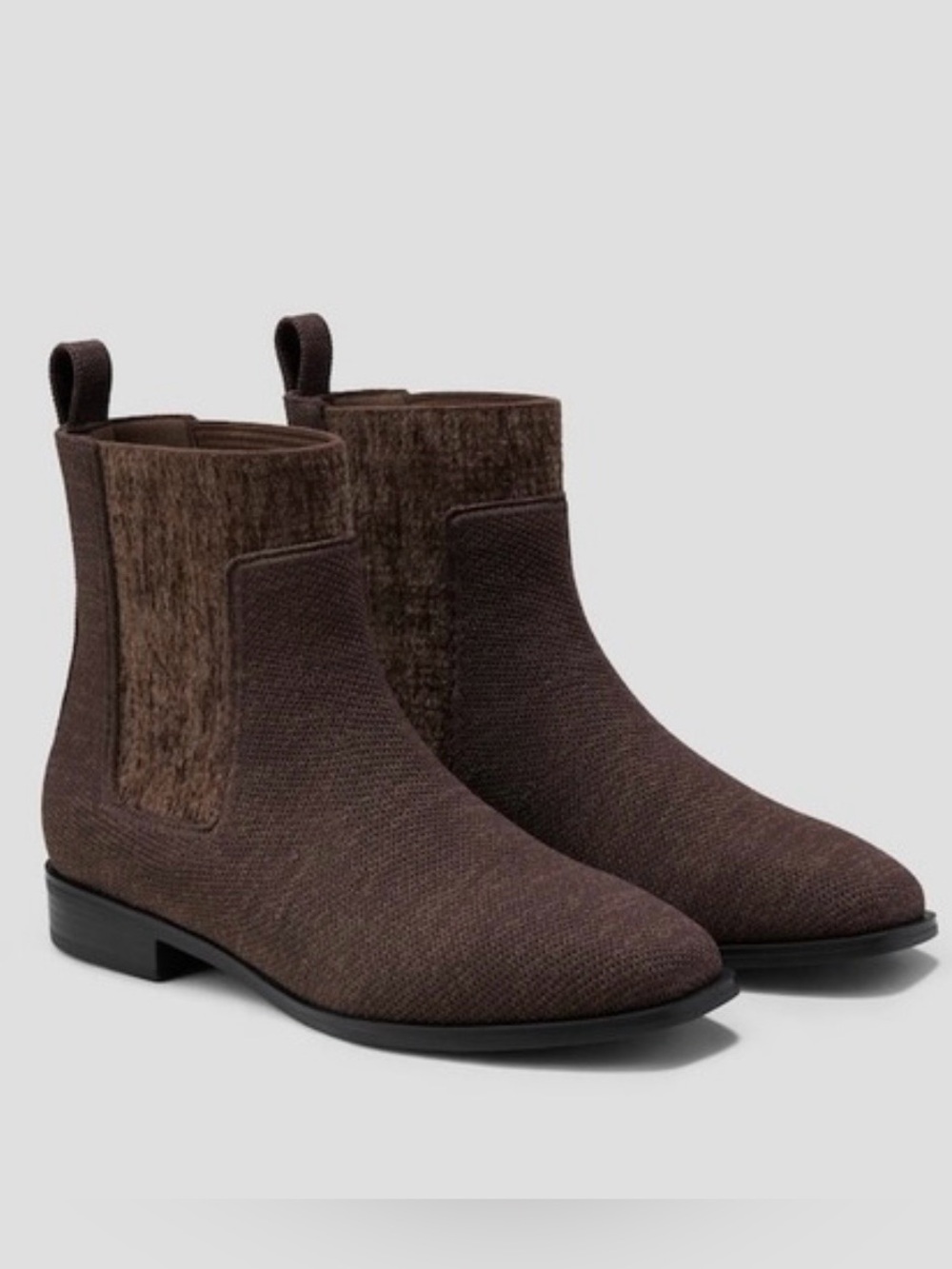Vivaia square toe Ryan slip on Chelsea boots 39.5 women brown US 8.5